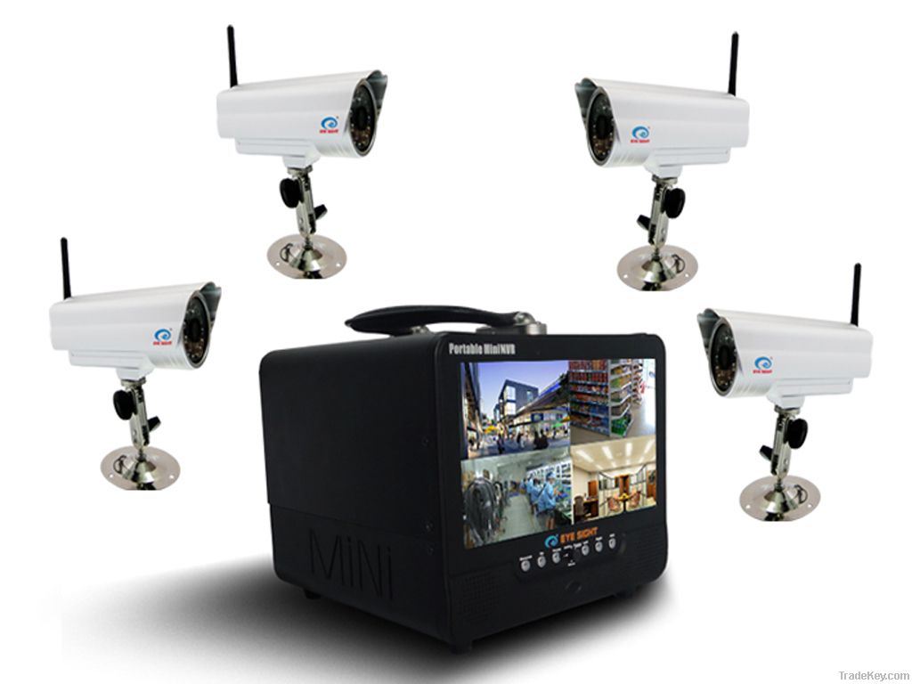 Super Quality 4Chs Wireless CCTV Camera System