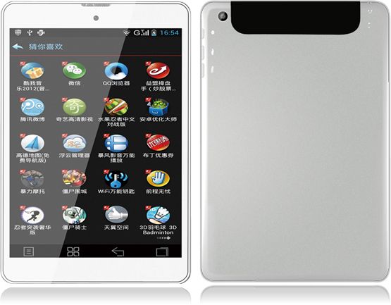 7.85inch Android 4.2OS  quad core 3G sim card wifi  Full Function Tablet pc