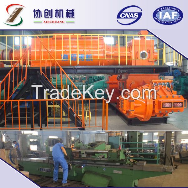 Red clay brick machine