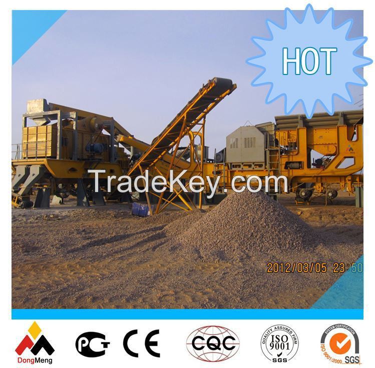 New design high efficiency complete portable crushing plant