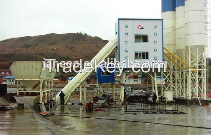 60m3/h Concrete Btcahing Plant with JS1000 Concrete Mixer