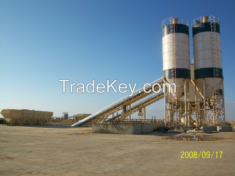 80m3/h Concrete Batching Plant with JS1500 Concrete Mixer