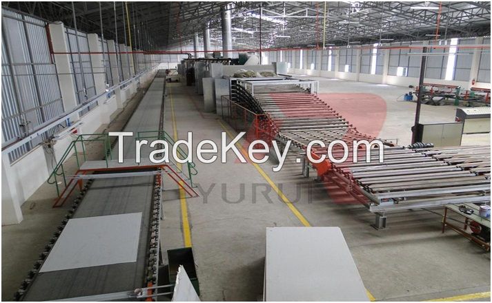 advanced gypsum plaster board production line manufacturer