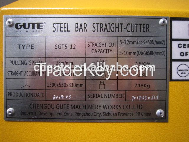 Numerical Control Steel Bar Straightening and Cutting Machine