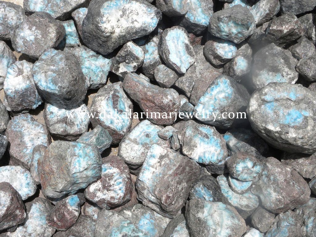 Larimar Rough First Quality Wholesale