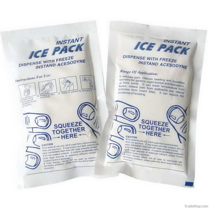 Instant ice pack , .instant cold pack , ice pack , cold pack