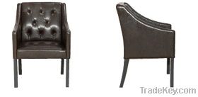 KD Low Price Leather Dining Chair Lounge Chair Arm Chair