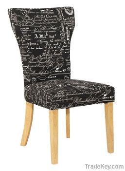 KD Low Price Fabric Oak Dining Chair