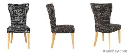 KD Low Price Fabric Oak Dining Chair