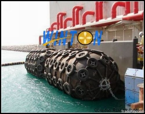 Marine pneumatic rubber fender