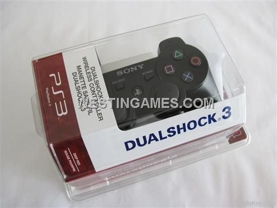 Dual Shock 3 Wireless Bluetooth Sixaxis Controller Black For Ps3 V3.7