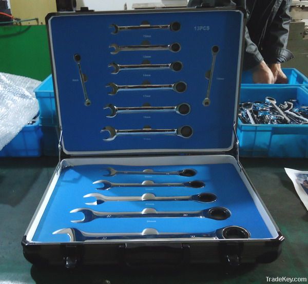 13pcs ratchet combination wrench set