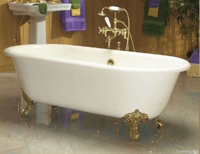 freestanding cast iron double ended tubs NH-1001