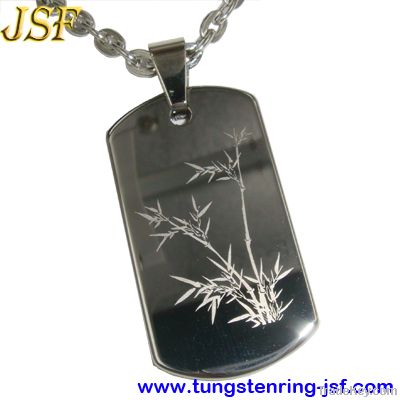 Steve Jobs tungsten dog tag, tungsten pendants