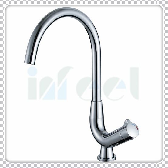 tall single hole brass wash basin faucet