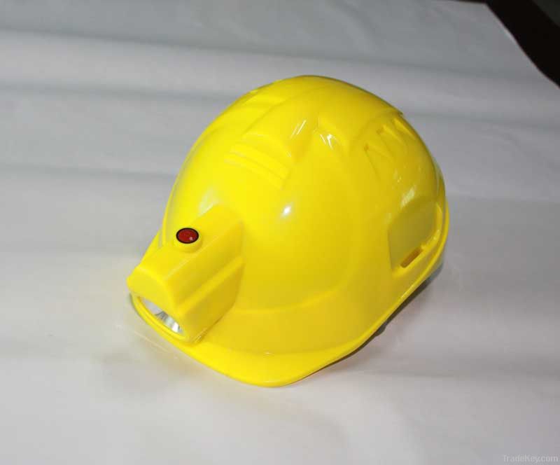 Mining Helmet (with Lep Lamp) Safety Product / Safety Helmet 