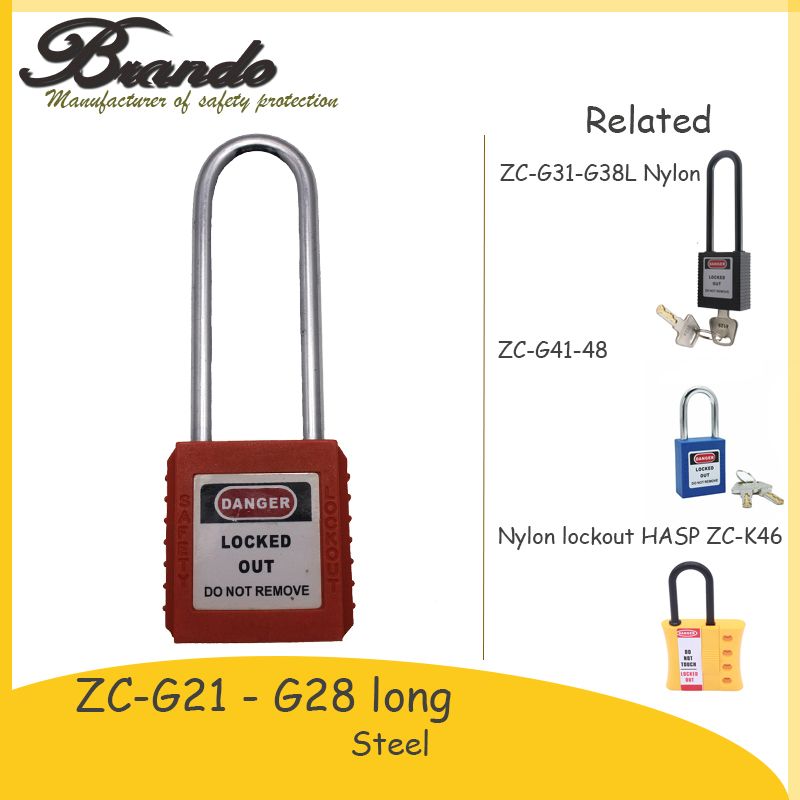 38mm Shackle Plastic Safety Padlock With Master keys, Security Padlock