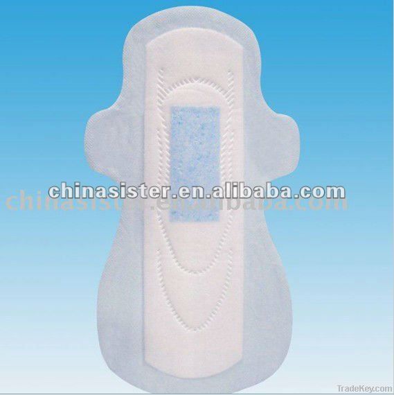 290mm general type sanitary napkin, blue centered sanitary towl