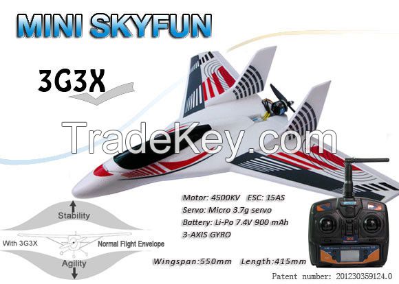 MINI SKYFUN rc airplane RTF Basic with 3G3X Technology