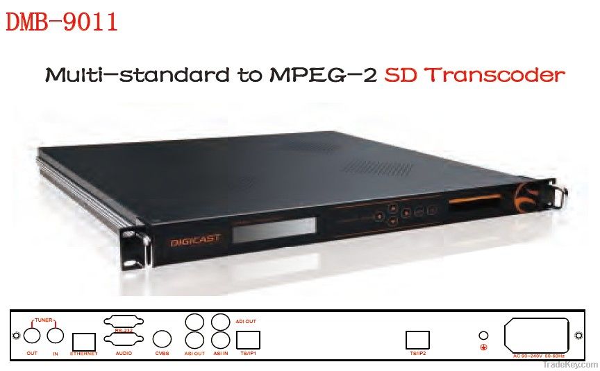 DMB-9011 Multi-standard to MPEG-2 SD Transcoder