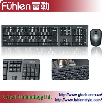 Fuhlen Wireless Keyboard and Mouse Combo A120g Computer Peripherals for Desktop PC