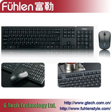 Fuhlen Wireless Keyboard and Mouse Combo U79g Computer Peripherals for Desktop PC
