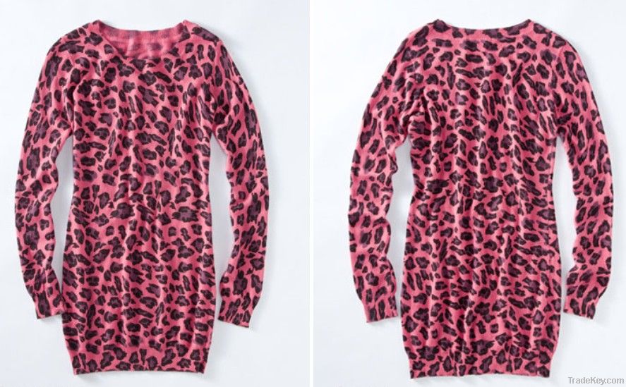 women' sexy Leopard grain skirt, dress