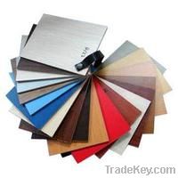 glossy and matt solid color paper overlaid polyester plywood/laminated