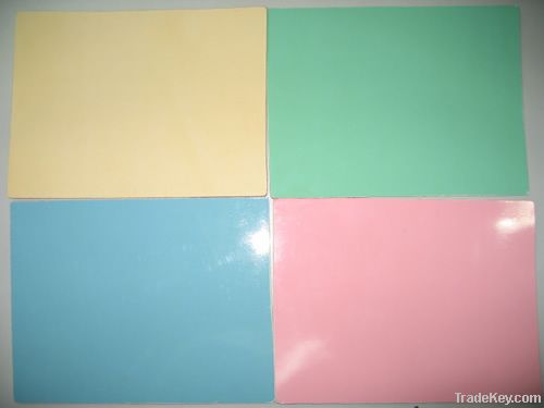 solid color and flower design Paper overlaid Plywood, Polyester Plywood