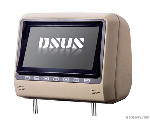 8" headrest DVD player with swivel screen