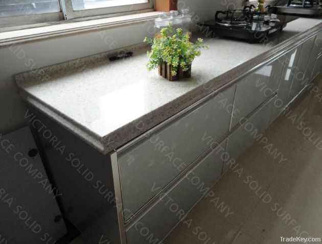 Europil cheap artificial stone solid surface kitchen top