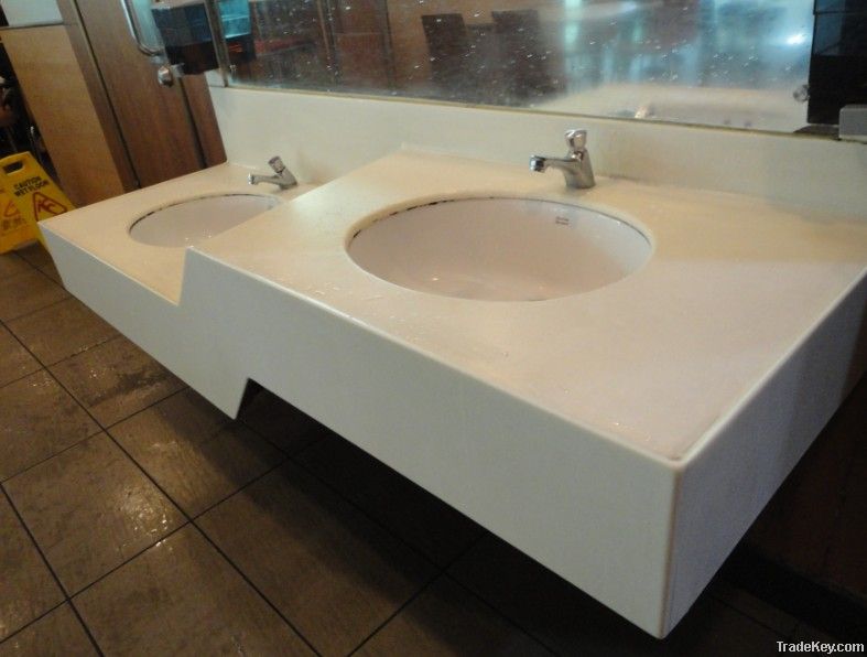 Europil top quality artificial stone solid surface vanity top