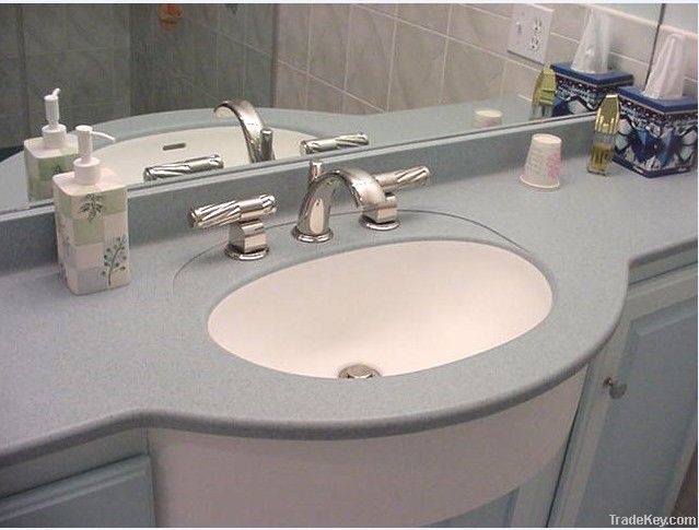 Europil high quality artificial stone solid surface vanity top
