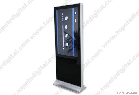 46'' super-thin floor-standing lcd digital display for starred hotels
