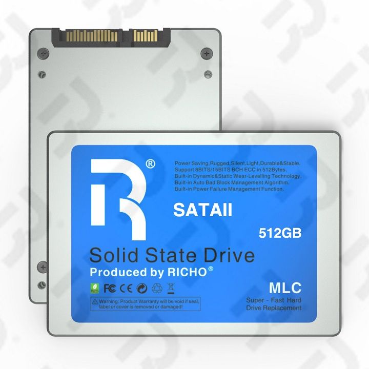 2.5 Inch Supper Fast Sataii SSD, 512GB, Silver Metal Shell
