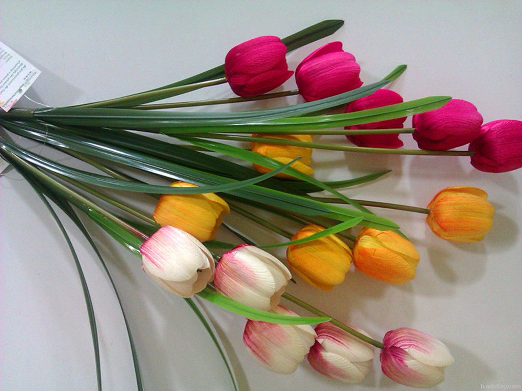 artificial  tulips