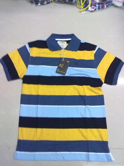 Original Teddy Scares Men's Striped Polo shirts tshirt