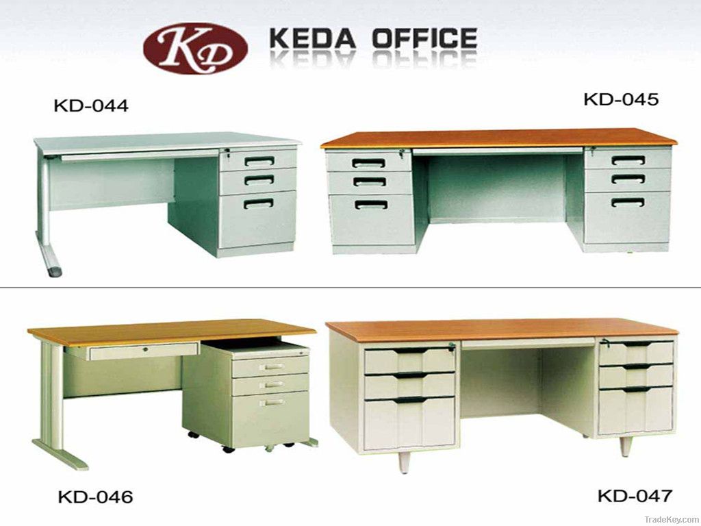 KD metal office furniture computer tables (1.2m-1.6m)