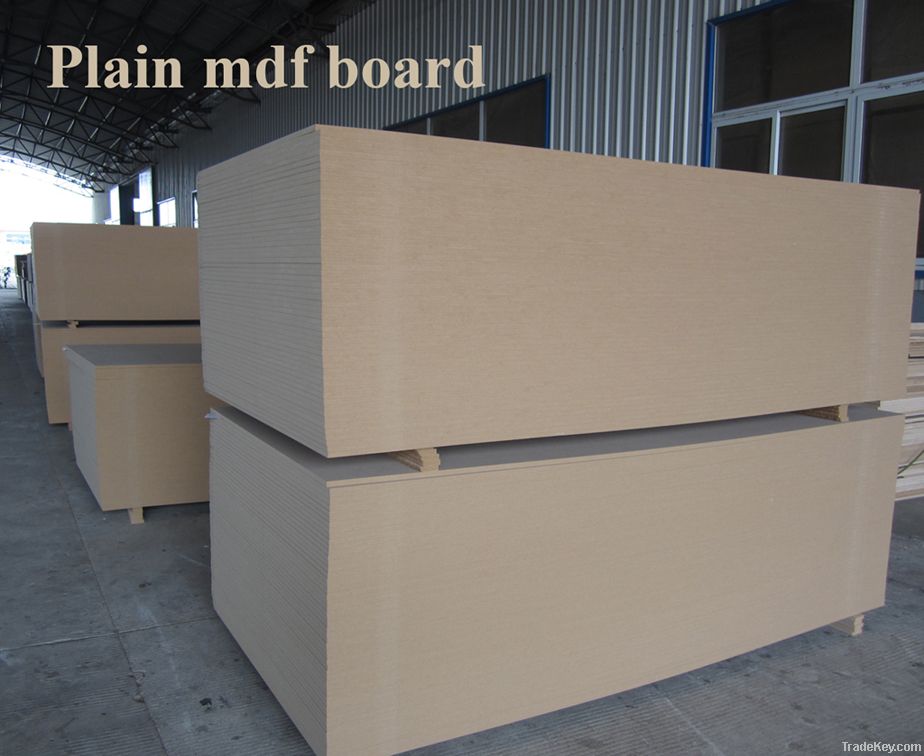 E1/E2 plain mdf board for furnniture 1220*2440