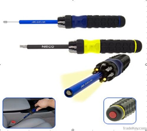 6 in 1 screwdriver sets with LED lights