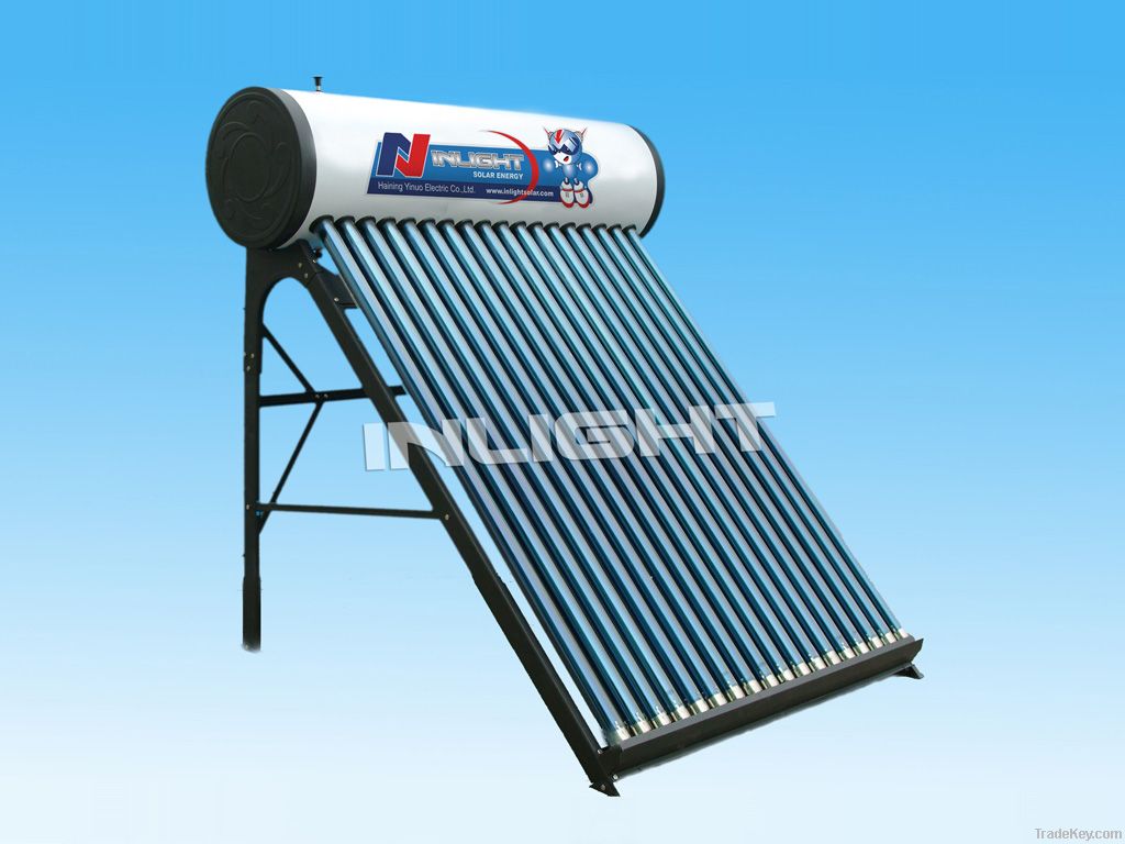 Integrated Unpressurized Vacuum Tube Solar Water Heater