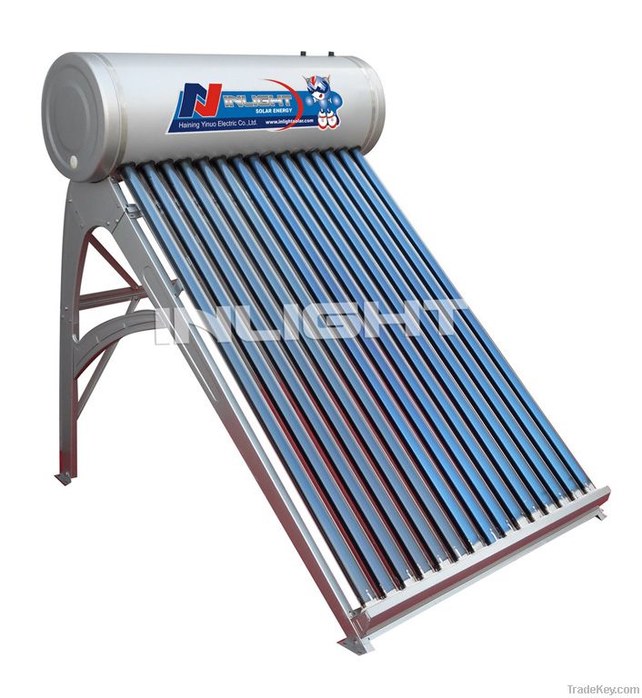 Compact Unpressurized Vacuum Tube Solar Water Heater