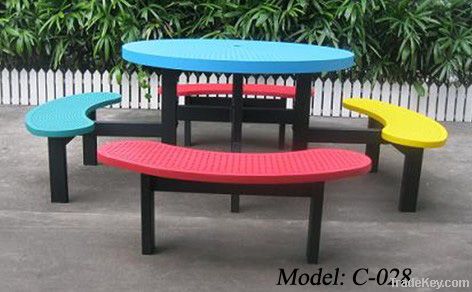 picnic table and chair, metal garden table sets, steel furniture set