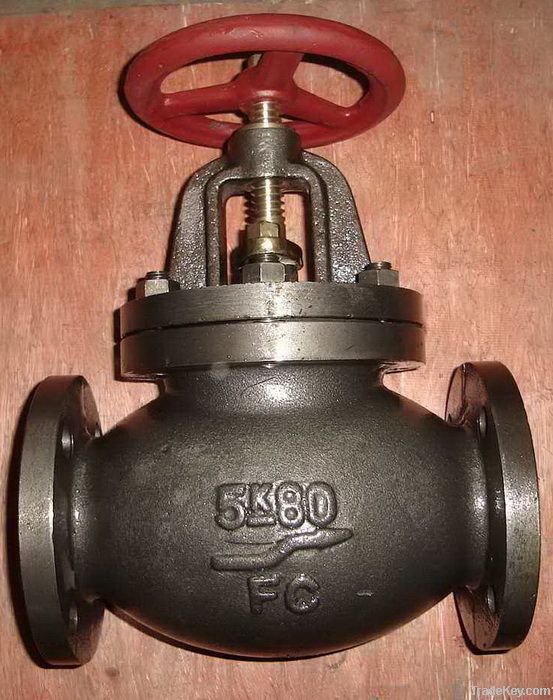marine cast iron, ductile iron, cast steel globe valve