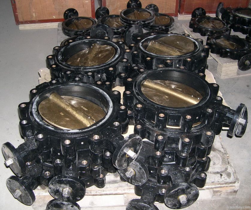 marine cast iron, ductile iron, cast steel butterfly valve