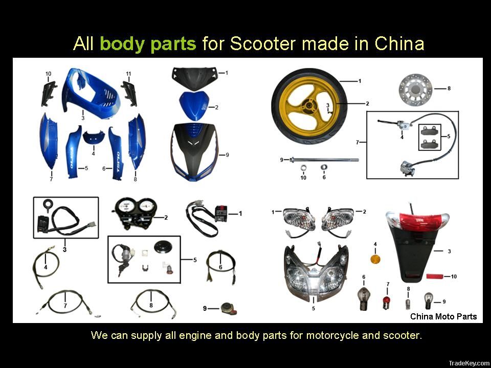 All Parts for Motorcycle and Scooter