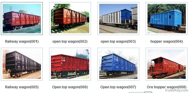 Railway Wagons, Flat Wagons, Open Top Wagons, Box Cars, Tank
