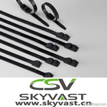 Movable nylon cable ties/plastic cable tie /self-locking nylon ties