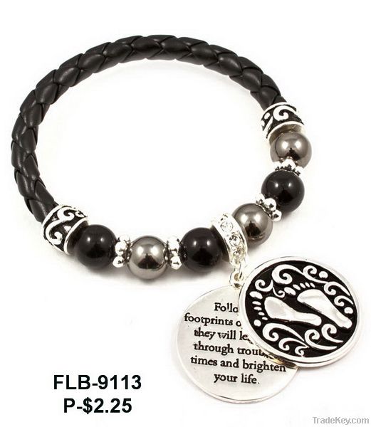 Sell Leather Bracelet with Charms