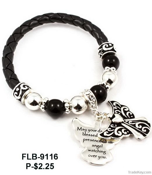 Sell Leather Bracelet with Charms